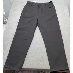 Canyon Ridge Jeans Men 40/34 Black Denim Loose Fit Natural Waist Comfort Tapered